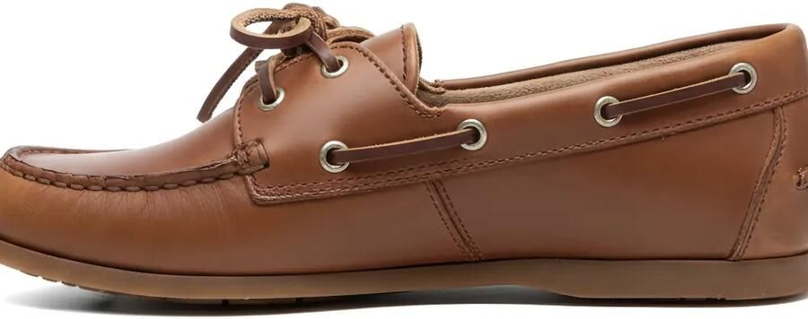 Posa Bootschoenen van geborsteld leer Bruin