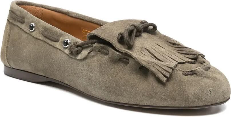 Posa Loafers met franje Groen - Foto 2