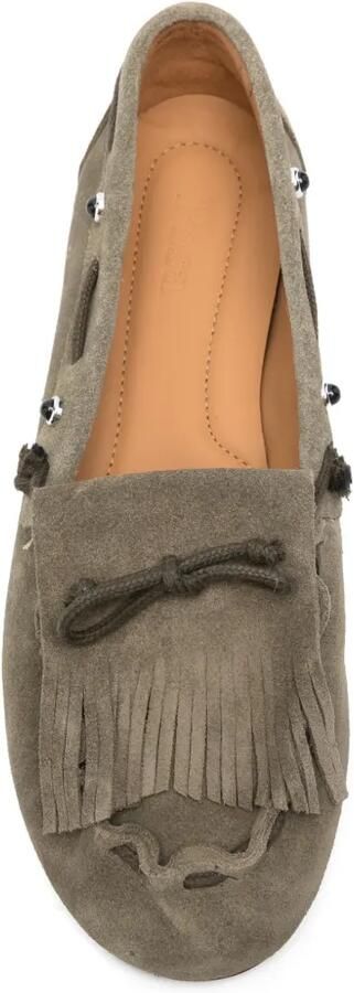 Posa Loafers met franje Groen - Foto 3