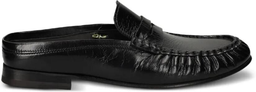 Posa Loafers met gekreukt effect Zwart