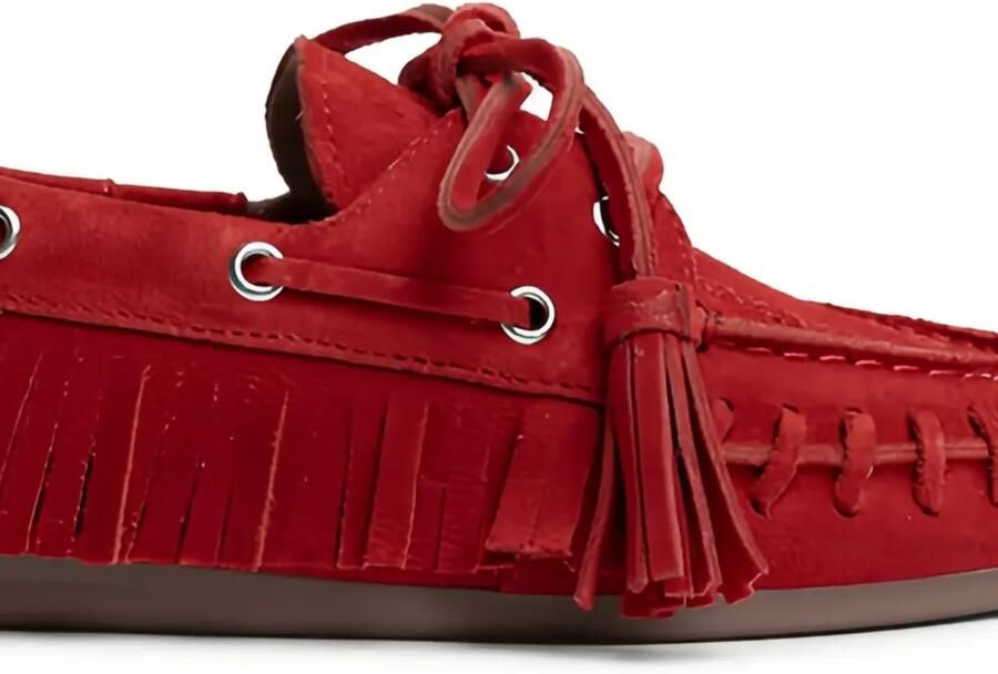 Posa Loafers met kwastje en franje Rood - Foto 2