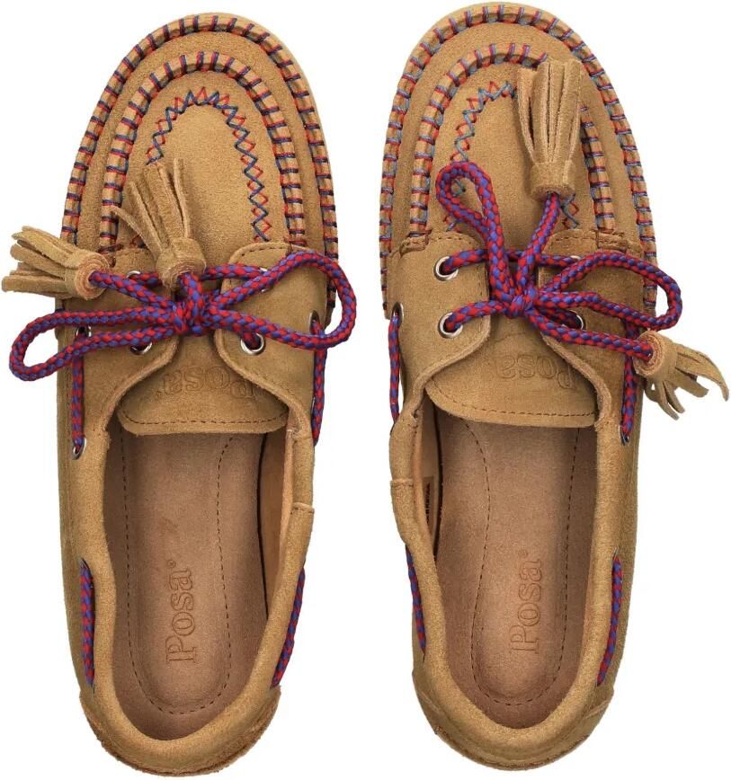 Posa Loafers met kwastje en veters Beige - Foto 2