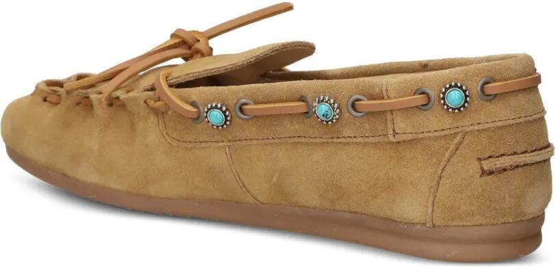 Posa Loafers verfraaid met turkoois Beige - Foto 3