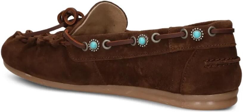 Posa Loafers verfraaid met turkoois Bruin - Foto 4