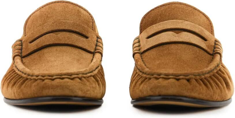 Posa Penny loafers met gekreukt effect Bruin - Foto 4