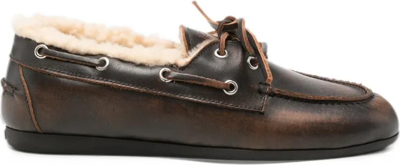 Posa shearling leather loafers Bruin