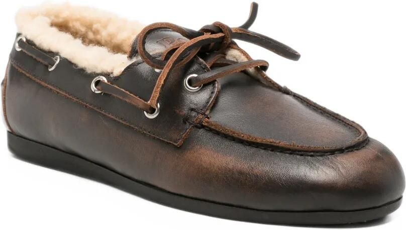Posa shearling leather loafers Bruin - Foto 3
