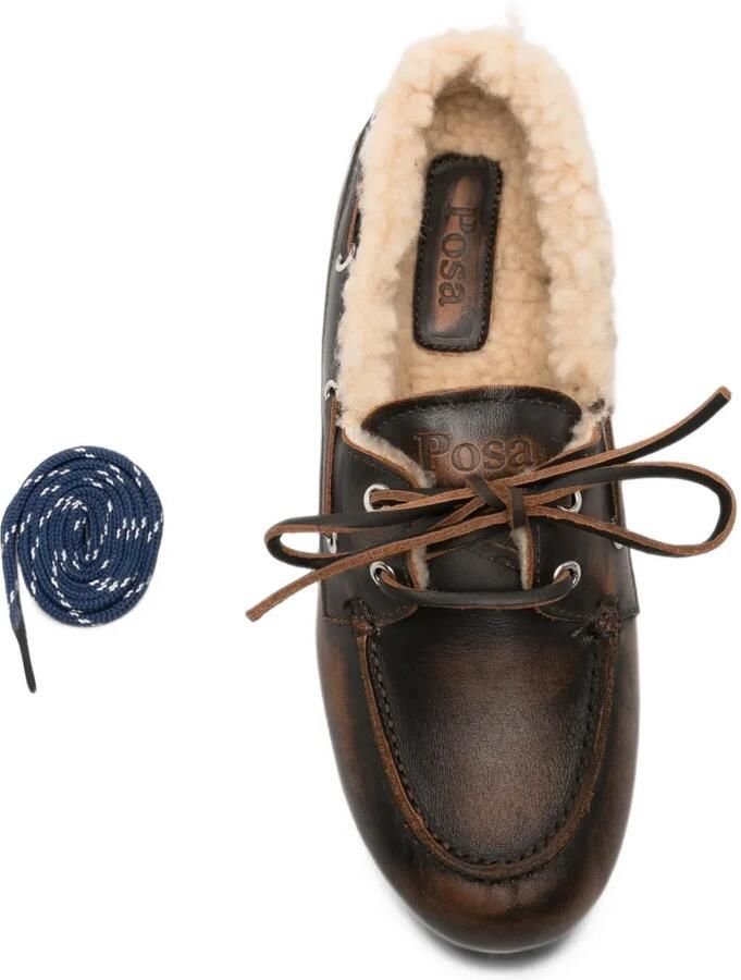 Posa shearling leather loafers Bruin - Foto 2