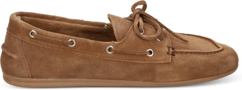 Posa Suède loafers met veters Bruin