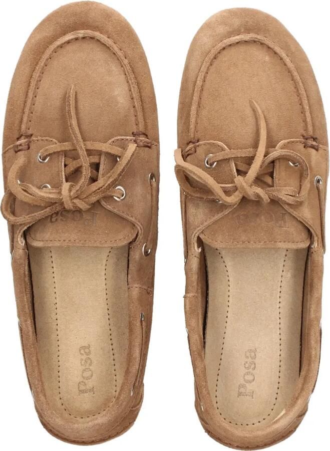 Posa Suède loafers met veters Bruin - Foto 2