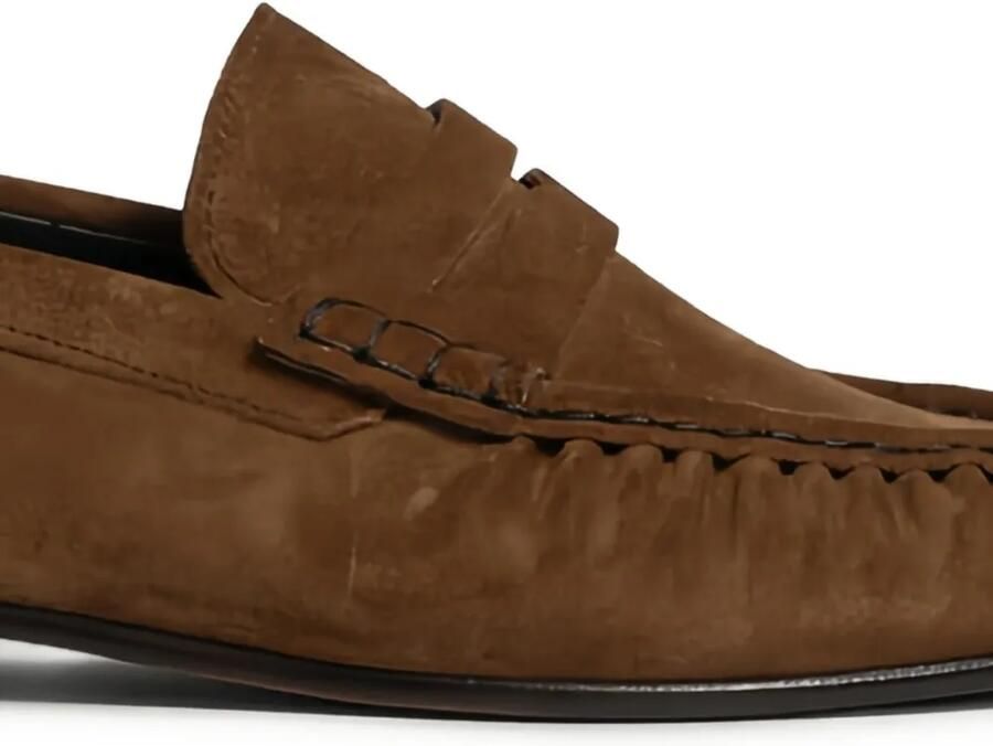 Posa Suède penny loafers Bruin - Foto 2