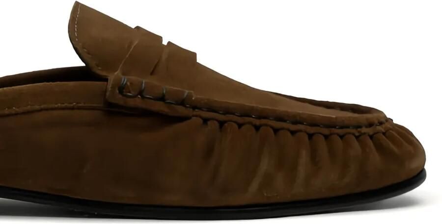 Posa Suède penny loafers Bruin - Foto 2