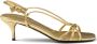 Prada Leren sandalen 55 mm Goud - Thumbnail 1