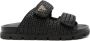 Prada Raffia slippers met logo Zwart - Thumbnail 1