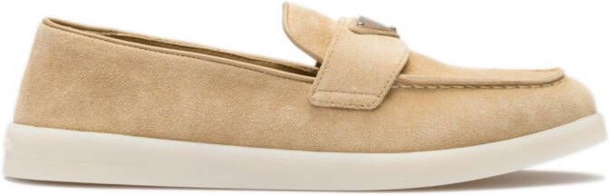 Prada Gewatteerde loafers Beige