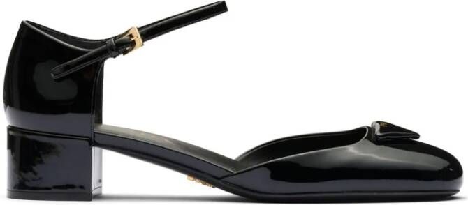 Prada Lakleren pumps Zwart