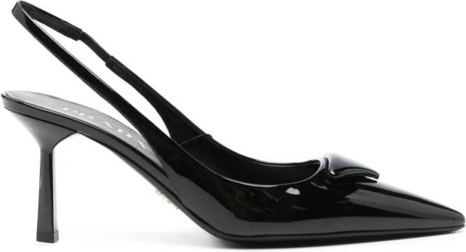 Prada Lakleren pumps Zwart