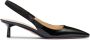 Prada Lakleren slingback pumps Zwart - Thumbnail 1