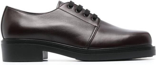 Prada Leren Derby schoenen Rood