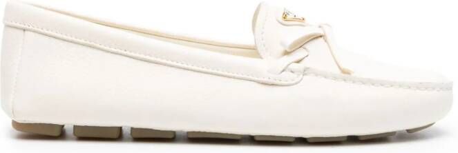 Prada Leren loafers Beige