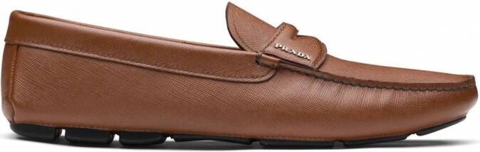 Prada Leren loafers Bruin