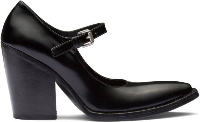 Prada Leren pumps Zwart