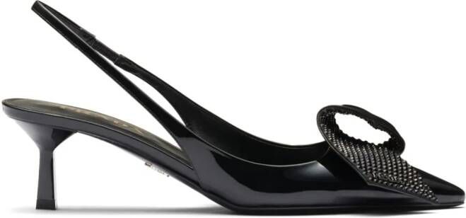 Prada Leren pumps Zwart