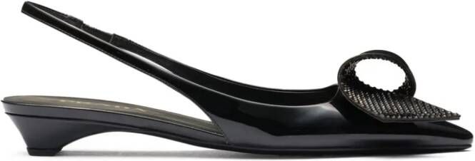 Prada Leren pumps Zwart