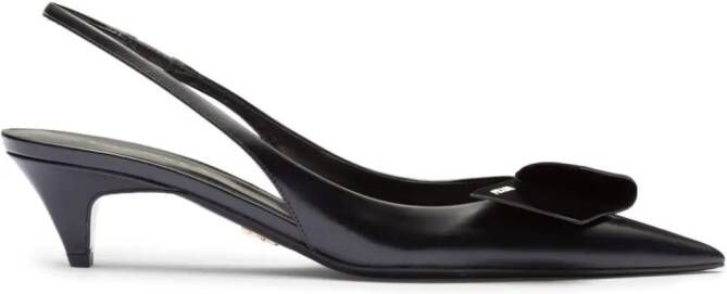 Prada Leren pumps Zwart