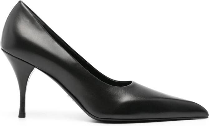 Prada Leren pumps Zwart