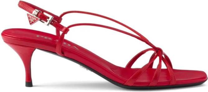 Prada Leren sandalen Rood