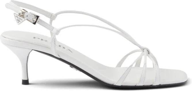 Prada Leren sandalen Wit