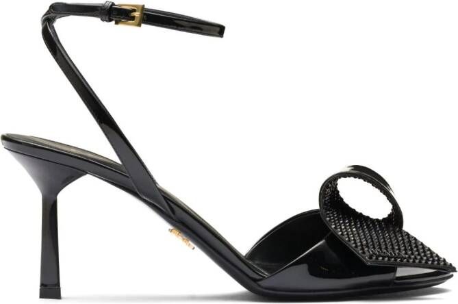 Prada Leren sandalen Zwart