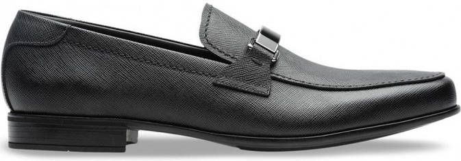 Loafers Prada Leer Loafers Van Saffiano Leer in het Zwart voor heren Heren  Schoenen voor voor Instappers voor Loafers allware.com.br