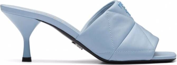 Prada Muiltjes met toelopende hak Blauw - Schoenen.nl