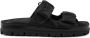 Prada Gevoerde slippers met logo Zwart - Thumbnail 1