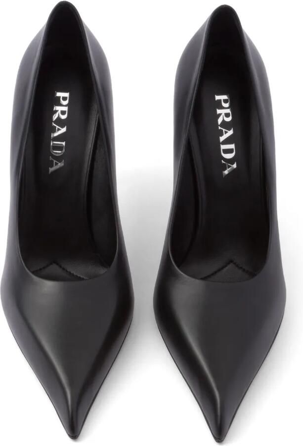 Prada 85 mm leren pumps Zwart - Foto 4