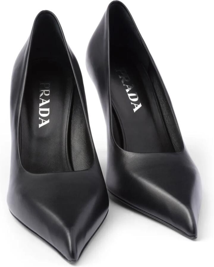 Prada 85 mm leren pumps Zwart - Foto 2