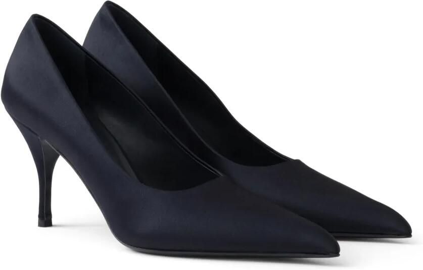 Prada 85 mm satijnen pumps Blauw - Foto 5