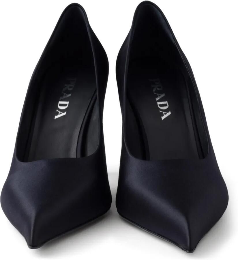 Prada 85 mm satijnen pumps Blauw - Foto 2