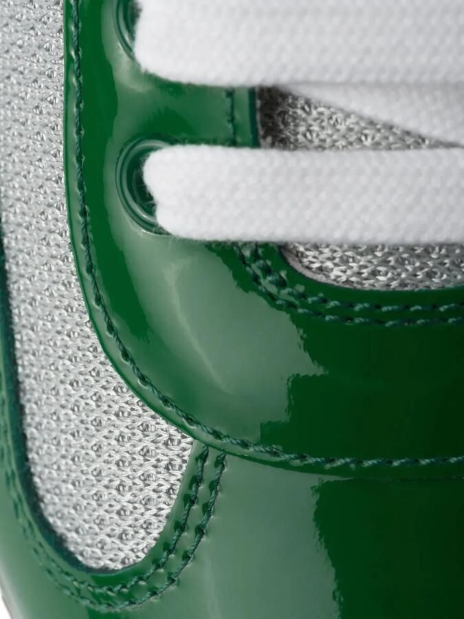 Prada America's Cup glanzende sneakers Groen - Foto 3