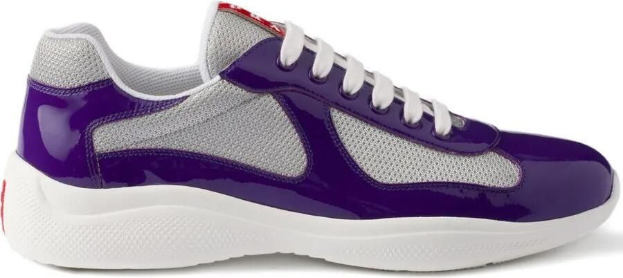Prada America's Cup lakleren sneakers Paars
