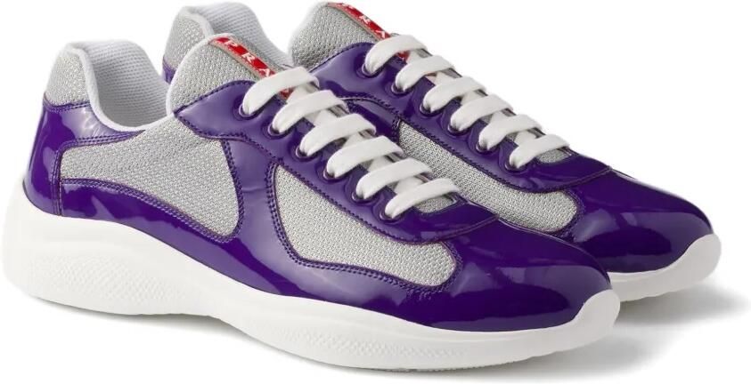 Prada America's Cup lakleren sneakers Paars - Foto 5