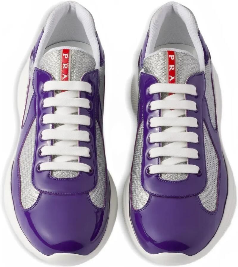 Prada America's Cup lakleren sneakers Paars - Foto 2