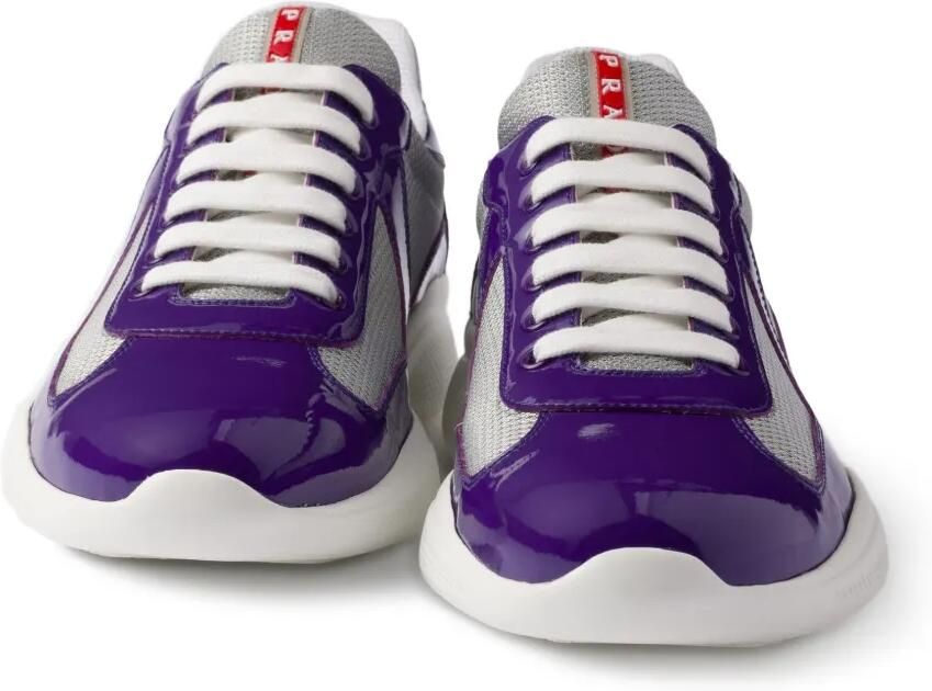 Prada America's Cup lakleren sneakers Paars - Foto 3