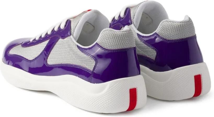 Prada America's Cup lakleren sneakers Paars - Foto 4