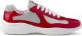 Prada America's Cup lakleren sneakers Rood - Rood