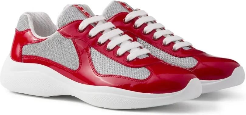 Prada America's Cup lakleren sneakers Rood - Foto 3