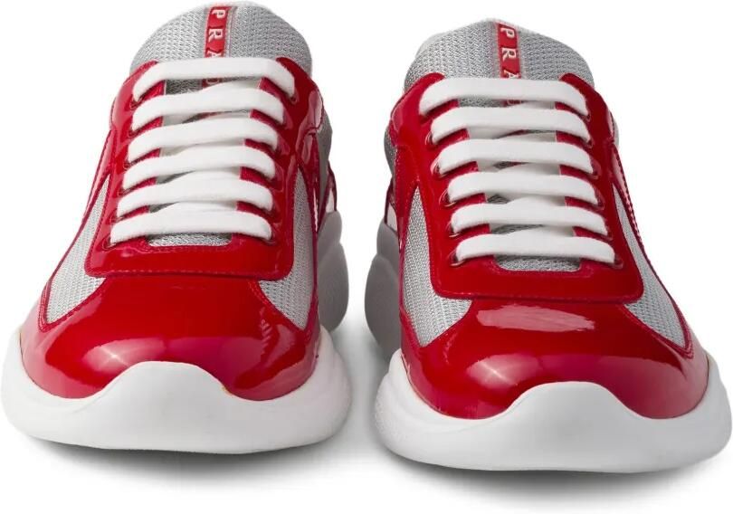 Prada America's Cup lakleren sneakers Rood - Foto 2