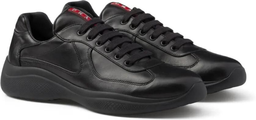 Prada America's Cup nappa leren sneakers Zwart - Foto 4